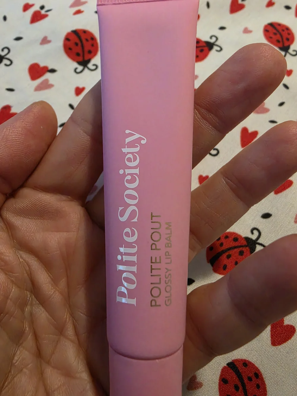 Polite Society Polite Pout Glossy Lip Balm Pink Grapefruit